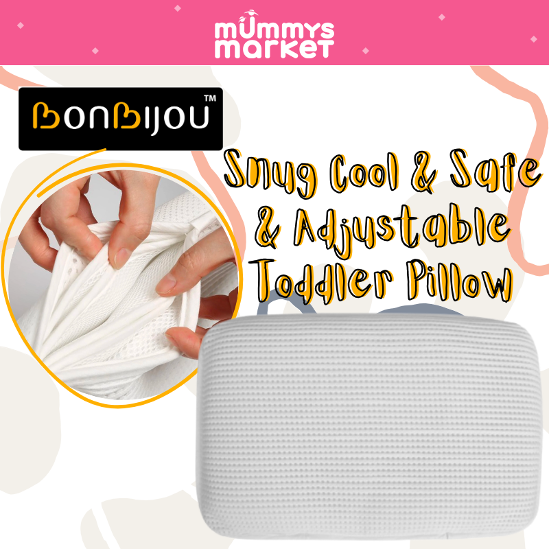 Bonbijou Snug Cool & Safe & Adjustable Height Toddler Pillow